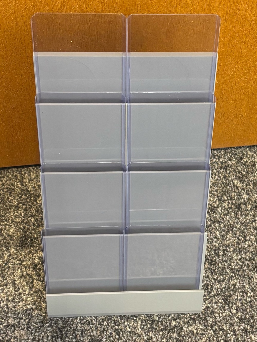 Blue Trading Card Display Stand 4 Tier 8 Card For Top Loader / Graded Cards - Picture 6 of 8